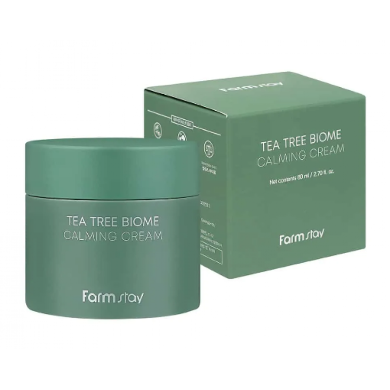 Farmstay Tea Tree Biome Calming Cream krem wyciszający 80ml