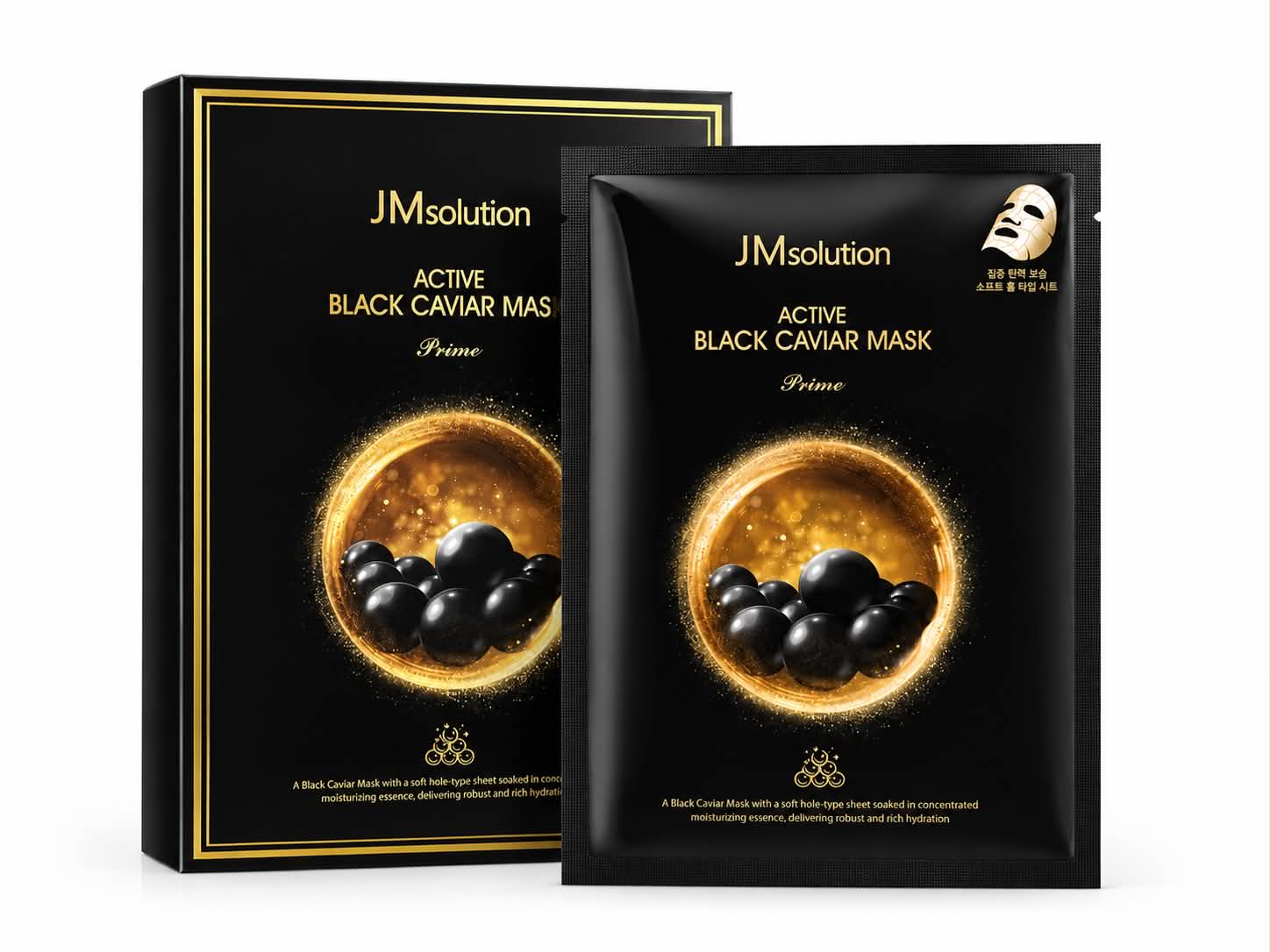 JMsolution Active Black Caviar Mask Prime regenerująco-odżywcza maska 1szt