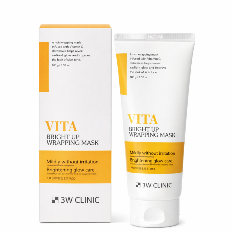 3W CLINIC Vita Bright Up Wrapping Mask + pędzelek 100ml