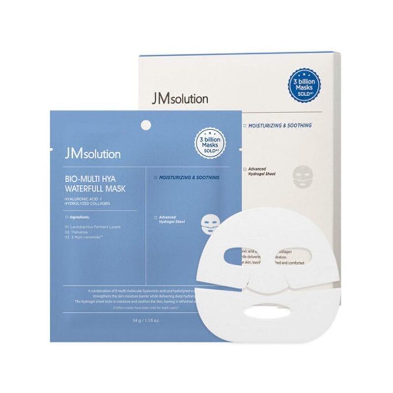 JM Solution Bio Multi Hya Waterfull Mask maska z kwasem hialuronowym i peptydami 1 szt.